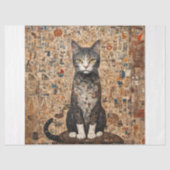 Vintage Collage Kat Decoupage Tissuepapier (Voorkant)