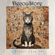 Vintage Collage Kat Decoupage
