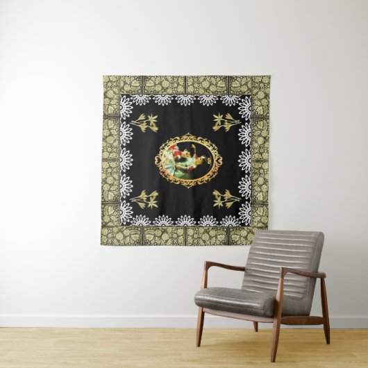 vintage collage wandkleed (In Situ (horizontaal))