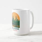 Vintage Cologne Germany Travel Art Coffee Mug  Koffiemok (Voorkant rechts)