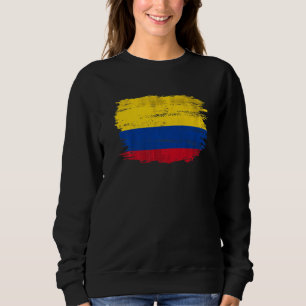 Vintage Colombia Vlag Voor Colombianen Trui
