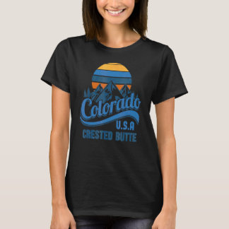 Vintage Colorado Crested Butte Skidorp Retro S T-shirt