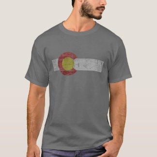 Vintage Colorado Vlag Oud Stijl Staatspatriotisme  T-shirt