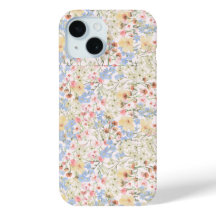 Vintage Colorful Flower iPhone 15 Phone Case 