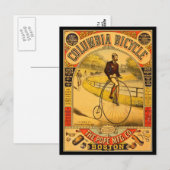 Vintage Columbia Bicycle Reprint Briefkaart (Voorkant / Achterkant)