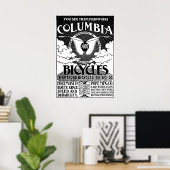Vintage Columbia fietsen Advertisement Poster (Thuiskantoor)