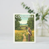 Vintage Columbia Missouri Briefkaart (Staand voorkant)