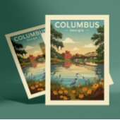 Vintage Columbus Georgia Briefkaart