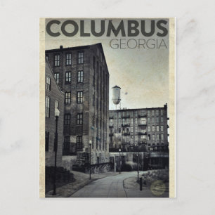 Vintage Columbus Travel Briefkaart