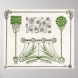 Vintage Combinaisons Ornementales Art Poster