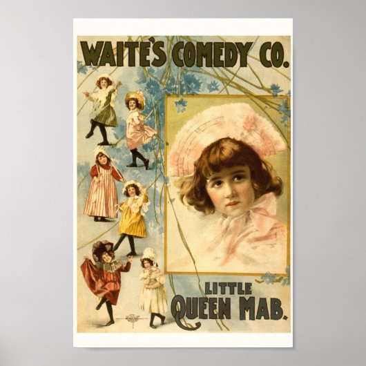 Vintage Comedy Show Advertisement Poster (Voorkant)