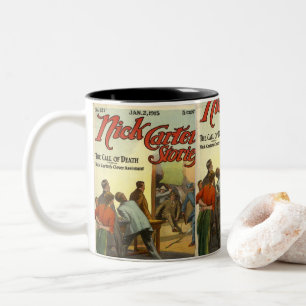 Vintage Comic Book Hoesje Tweekleurige Koffiemok