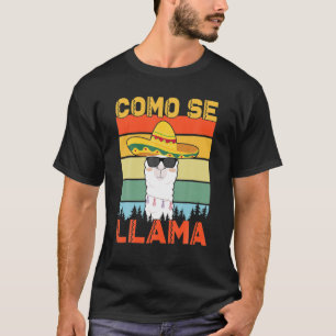 Vintage Como Se Llama Mexican Cinco de Mayo Mexico T-shirt