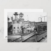 Vintage Coney Island Briefkaart (Voorkant / Achterkant)