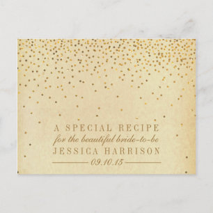 Vintage Confetti Vrijgezellenfeest Ontvangt Kaarte Uitnodiging Briefkaart
