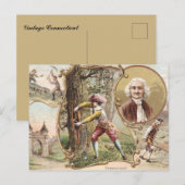 Vintage Connecticut Briefkaart (Voorkant / Achterkant)