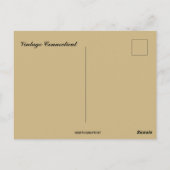 Vintage Connecticut Briefkaart (Achterkant)