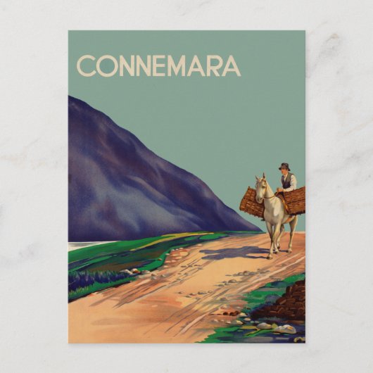 Vintage Connemara Ierland  Briefkaart (Voorkant)