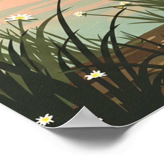 Vintage Conroe Texas Poster (Hoek)