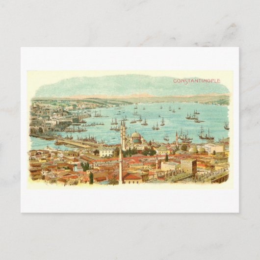 Vintage Constantinople Briefkaart (Voorkant)