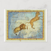 Vintage Constellation Leo Briefkaart (Voorkant)