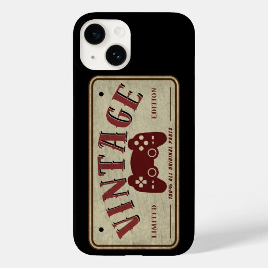 Vintage Controller Limited Edition Originele Onder Case-Mate iPhone Case (Achterkant)