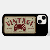 Vintage Controller Limited Edition Originele Onder Case-Mate iPhone Case (Achterkant (horizontaal))
