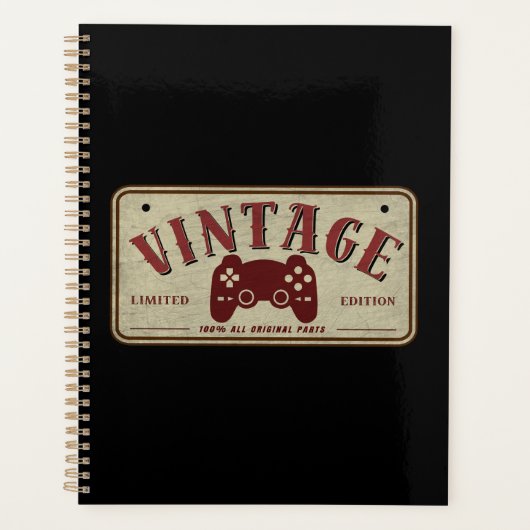 Vintage Controller Limited Edition Originele Onder Planner (Voorkant)