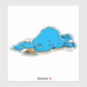 Vintage Cookie Monster Bord van Koekjes Sticker (Vel)