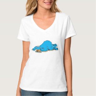 Vintage Cookie Monster Bord van Koekjes T-shirt