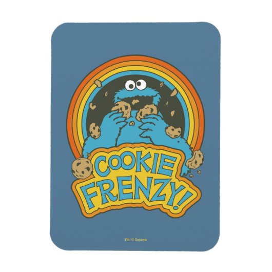 Vintage Cookie Monster | Cookie Frenzy Magneet (Verticaal)