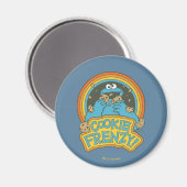 Vintage Cookie Monster | Cookie Frenzy Magneet (Voorkant / Achterkant)