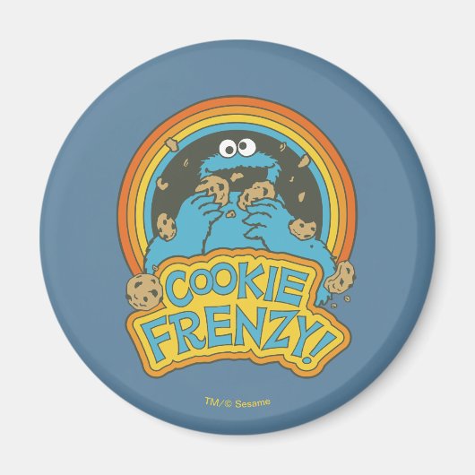 Vintage Cookie Monster | Cookie Frenzy Magneet (Voorkant)