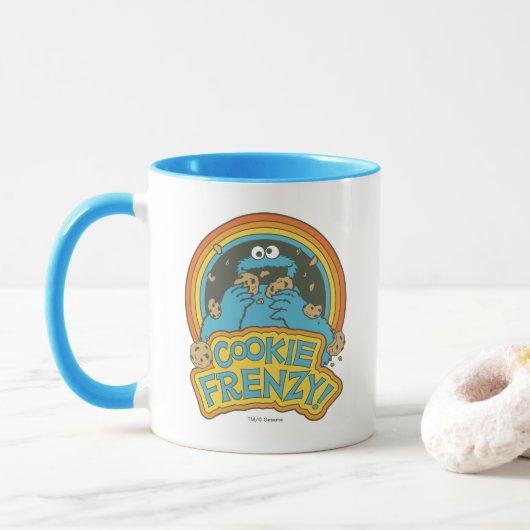 Vintage Cookie Monster | Cookie Frenzy Mok (Met donut)