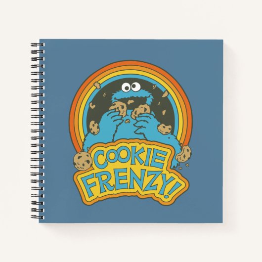 Vintage Cookie Monster | Cookie Frenzy Notitieboek (Voorkant)