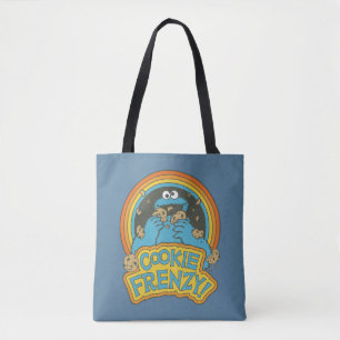 Vintage Cookie Monster Koekje Frenzy Tote Bag