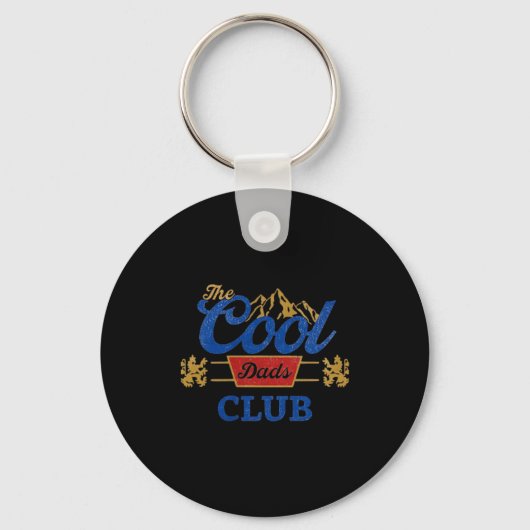 Vintage Cool Dads Club Grappige Vader Vaderdag Sleutelhanger (Voorkant)
