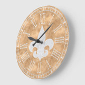 Vintage Copper-bloem Grote Klok (Hoek)