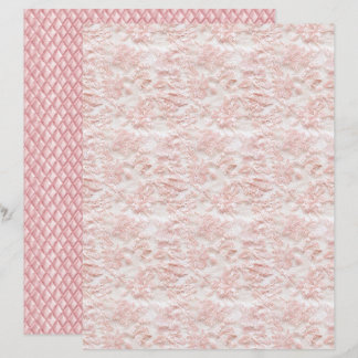 Vintage Coquette Bloem Motief Kant Kant Papier