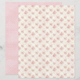 Vintage Coquette Roos Bloem Scrapbook Papier