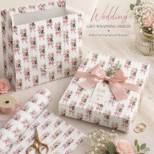 Vintage Coquette Waterverf Roze Roos & Strik Patro