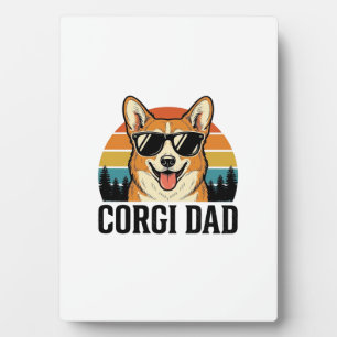 Vintage Corgi Vader Gravure Hond Liefhebber Shirt  Fotoplaat