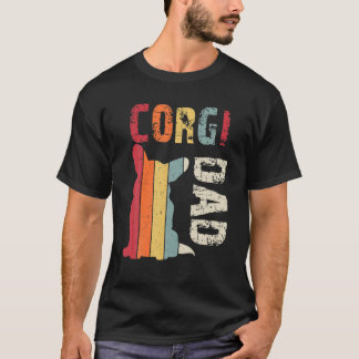 Vintage Corgi Vader Pastoor Cool Hondenliefhebber T-shirt