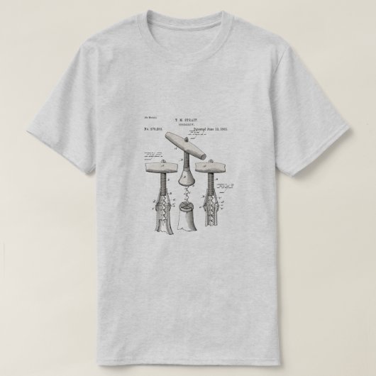 Vintage Corkscrews T Shirt (Design voorkant)