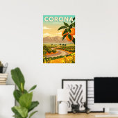 Vintage Corona Californië Poster (Thuiskantoor)