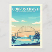 Vintage Corpus Christi Texas Briefkaart (Voorkant)