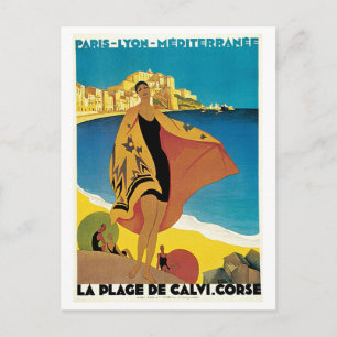 Vintage Corsica, reisbureau Briefkaart