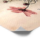 Vintage Cosmos Bouquet Poster (Hoek)