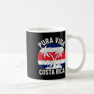 Vintage Costa Rica Vlag Pura Vida Strand Zomer Vak Koffiemok