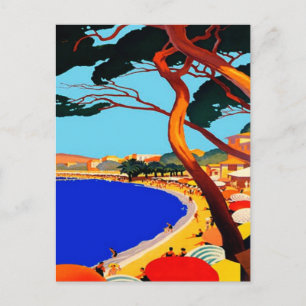 Vintage Cote D'Azur Frans Briefkaart voor reizen